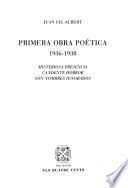 Primera obra poética, 1936-1938