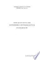 Primera Reunión Regional sobre Astronomía Extragaláctica, 24-26 de abril de 1975