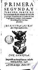 Primera, segunda y tercera parte de la Araucana