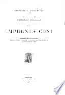 Primeras décadas de la Imprenta Coni