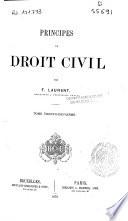 Principes de Droit Civil français