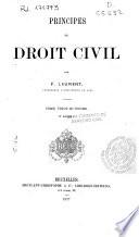 Principes de Droit Civil français