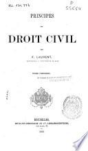 Principes de Droit Civil français