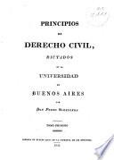 Principios de derecho civil