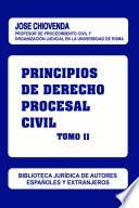 Principios de derecho procesal civil. Tomo 2