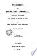 Principios de legilación universal traducidos del francés con algunas correcciones y notas, 3