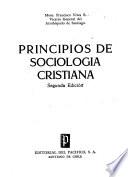 Principios de sociología cristiana