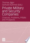 Private Military and Security Companies