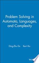 Problem Solving in Automata, Languages, and Complexity