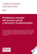 Problemas actuales del proceso penal y derechos fundamentales