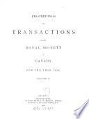 Proceedings and transactions of the Royal Society of Canada