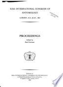 Proceedings - International Congress of Entomology