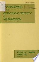 Proceedings of the Biological Society of Washington