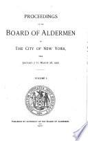 Proceedings of the Board of Aldermen