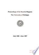 Proceedings of the Board of Regents