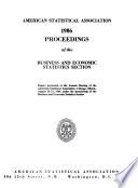 Proceedings of the Business and Economic Statistics Section