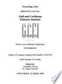 Proceedings of the Gulf and Caribbean Fisheries Institute