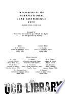 Proceedings of the International Clay Conference 1972, Madrid, Spain, June 23-30