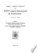 Proceedings of the International Congress of Americanists