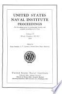 Proceedings of the United States Naval Institute