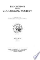 Proceedings of the Zoological Society