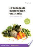 Procesos de elaboración culinaria 2.ª edición 2020