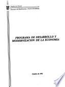 Programa de desarrollo y modernización de la economía