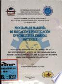 Programa De Maestria De Educacion E Investigacion En Agricultura Tropical Sostenible