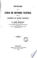 Programa de un curso de historia natural para los institutos de 2 enseñanza
