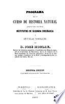 Programa de un curso de historia natural para uso de los institutos de segunda enseñanza y escuelas normales