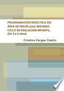 PROGRAMACIÓN DIDÁCTICA DEL ÁREA DE INGLÉS para SEGUNDO CICLO DE EDUCACIÓN INFANTIL. (De 3 a 5 años)