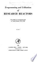 Programming and Utilization of Research Reactors