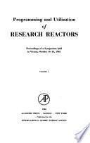 Programming and Utilization of Research Reactors