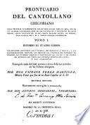 Prontuario del cantollano gregoriano