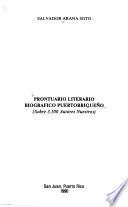 Prontuario literario biográfico puertorriqueño