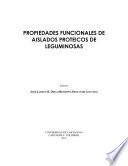 Propiedades funcionales de aislados proteicos de leguminosas
