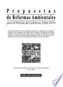 Propuestas de reformas ambientales