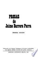 Prosas de Jaime Barrera Parra