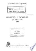 Prospecto y catálogo de estudios