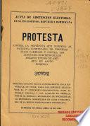 Protesta contra la sentencia que condena al patriota dominicano