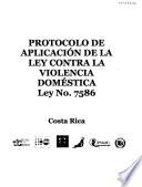 Protocolo de aplicación de la Ley contra la violencia doméstica