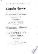 Proyecto de presupuesto general de la república ...