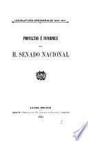 Proyectos e informes del H. Senado Nacional