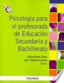 Psicología para el profesorado de Educación Secundaria y Bachillerato