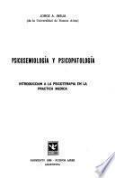 Psicosemiología y psicopatología