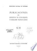 Publicaciones del Instituto de Etnografía y Folklore Hoyos Sáinz.