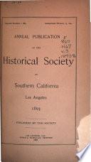 Publications of the Historical Society of Southern California
