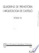 Quaderns de prehistòria i arqueologia de Castelló