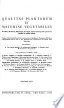 Qualitas Plantarum Et Materiae Vegetabiles