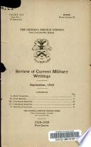 Quarterly Review of Military Literature